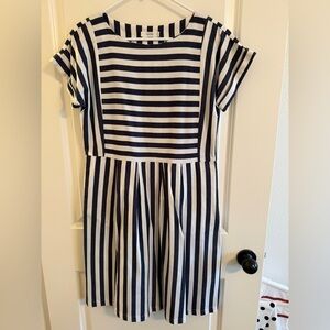 Women’s clad and cloth Striped blue and White Dress